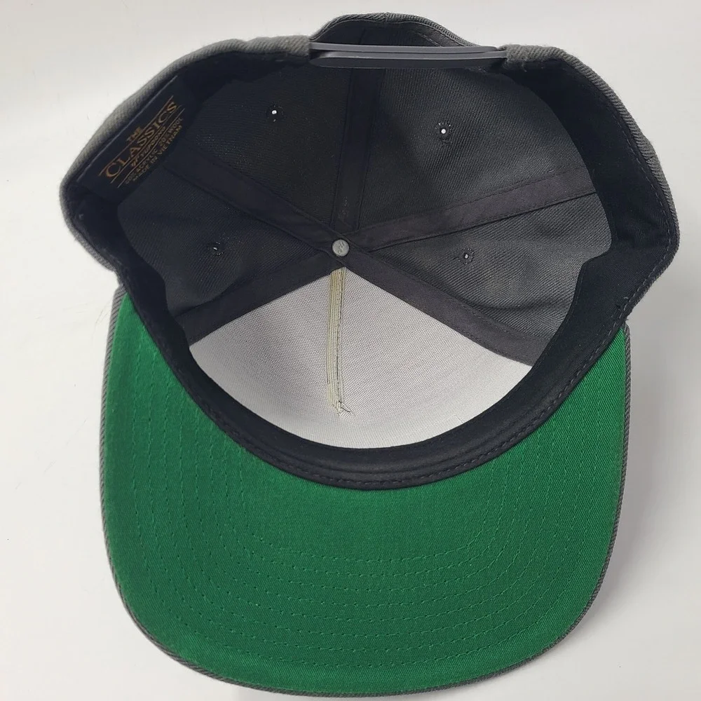 Fly Fishing Hat Snapback Gray Yupoong Wool Blend BMFS Bob Mitchells Fly Shop Men